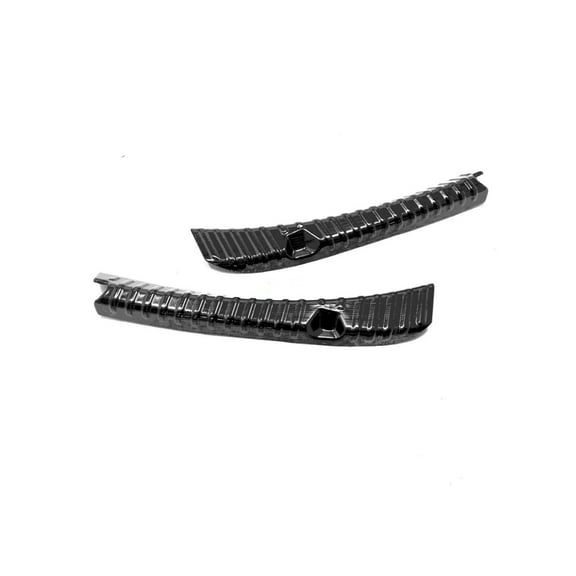 Tesla Model 3 Trunk Sill Protector Scuff Plates, Stainless Steel Brushed Black, 2017-2023