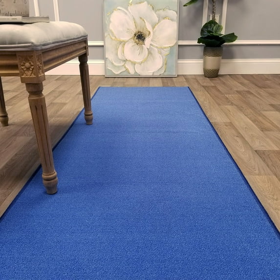 Your Choice Length & Color Solid Non-Slip Carpet Runner Rug Rubber Backed