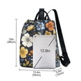 thumbnail image 3 of FORMRS Women's Travel Backpack Purse Anti-Theft Hidden Pockets Casual Shoulder Bag, Navy Floral Pattern, 3 of 7