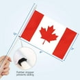thumbnail image 5 of Anley Canada Mini Flag 12 Pack - Hand Held Small Miniature Canadian Flags on Stick - Fade Resistant & Vivid Colors - 5x8 Inch with Solid Pole & Spear Top, 5 of 5