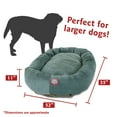 thumbnail image 3 of Majestic Pet Villa Velvet Bagel Pet Bed for Dogs, Calming Dog Bed Washable, Extra Large, Azure, 3 of 5