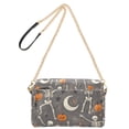 thumbnail image 2 of FORMRS Women Crossbody Purse with Chain Strap Vegan Leather Shoulder Handbag, Gray Halloween Skeleton, 2 of 7