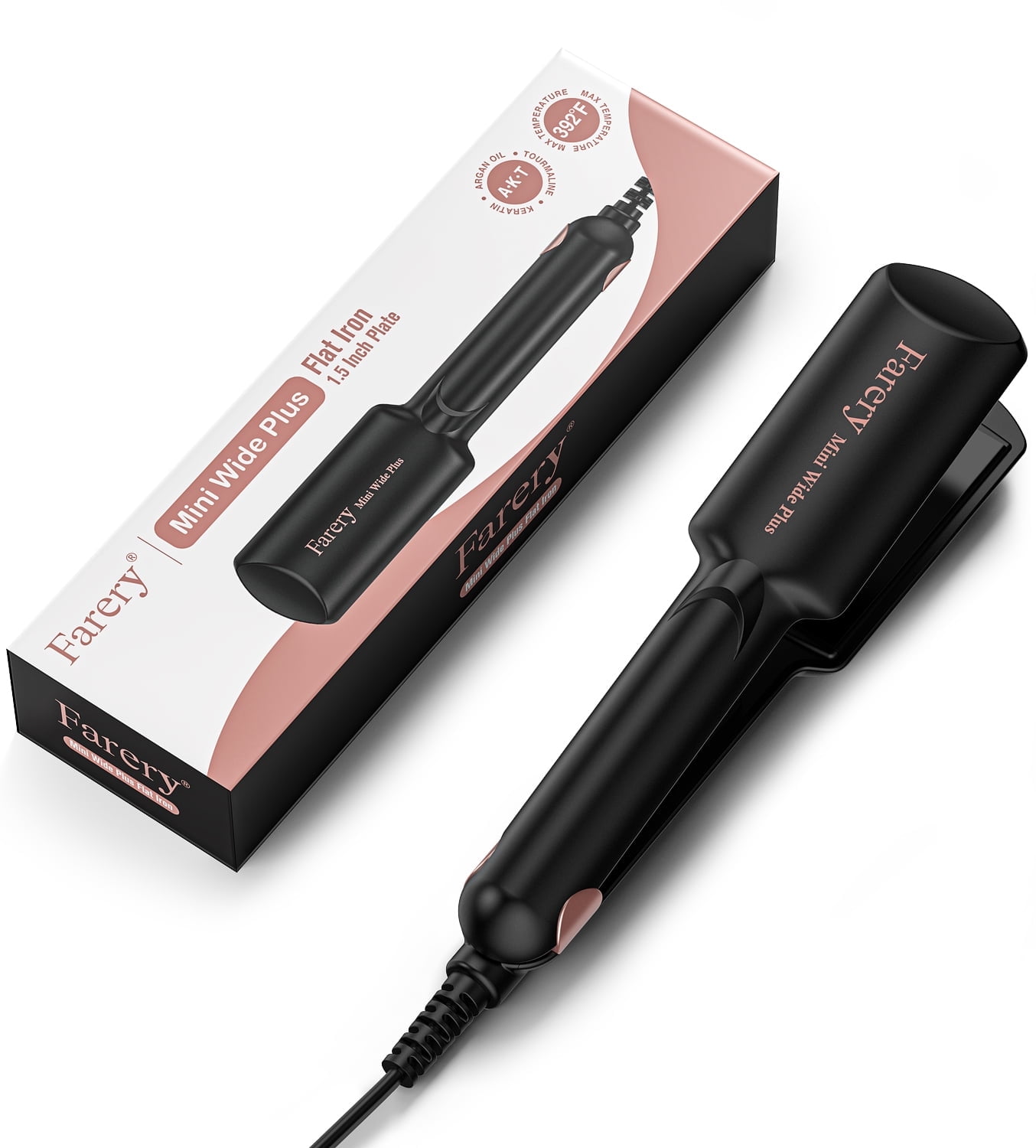 Black Conair Flat Iron Straightener Travel Size Dual Voltage  display picture 3