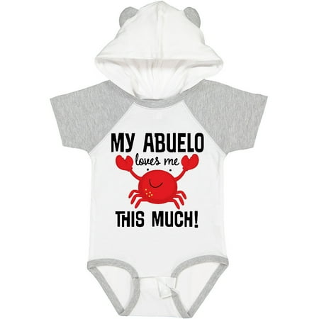 

Inktastic My Abuelo Loves Me Grandchild Crab Gift Baby Boy or Baby Girl Bodysuit