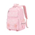 thumbnail image 6 of HJYCHN Bookbag for Girls Bow Print 3Pc Set Daypack with Lunch Bag Pencil Case Heart Zipper Pull Back to School Supplies for Kids Backpack for Boys Pink, 6 of 8