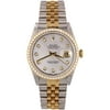 Pre-Owned Mens Two Tone Datejust White Mop Diamond, 18kt Yellow Gold Diamond Bezel, Stainless Steel & 18kt Yellow Gold Jubilee Band, 36mm