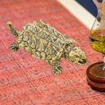 thumbnail image 1 of Figura De Tortuga Caimán Mordedora, Adorno De Escritorio De Latón Para Sala De Estar, Salón De Té, 1 of 8