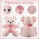 thumbnail image 3 of Oso de peluche Jenaai, 12 piezas, 30 cm, rosa, para regalo de baby shower, 3 of 6