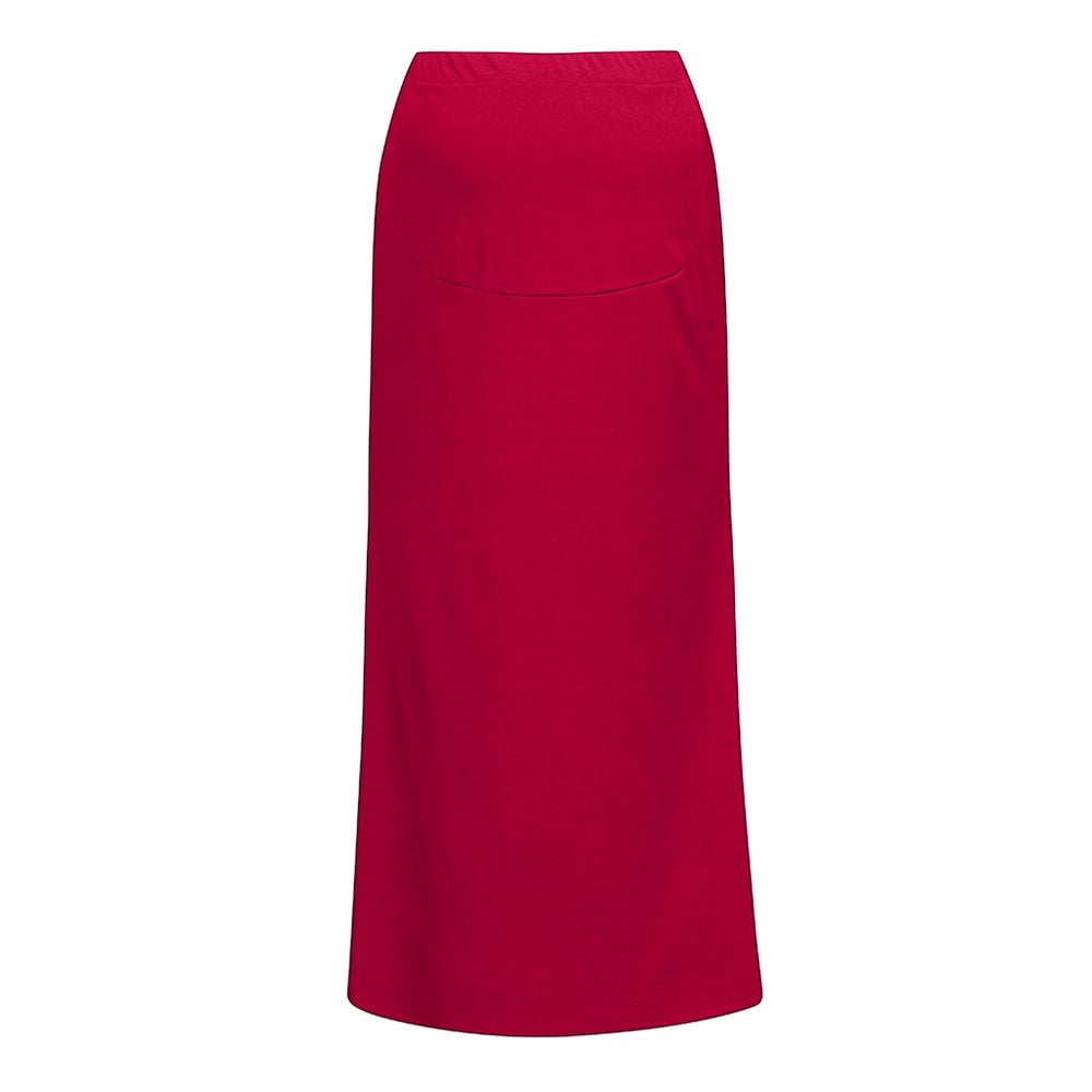 Lindbes DxhmoneyHX Women s Maternity Skirt High Waisted Over The Belly Long Maxi Skirt Solid Stretchy Tummy Control Pregnancy Skirt Walmart