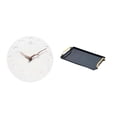 thumbnail image 1 of Reloj de pared,Reloj de pared decorativo para baño y dormitorio.,Reloj de pared redondo silencioso y sin tictac,regalo,Bandeja para servir,Bandeja para servir con asas para guardar cosméticos, 1 of 8