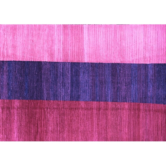 Ahgly Company Indoor Rectangle Abstract Purple Contemporary Area Rugs, 4' x 6'