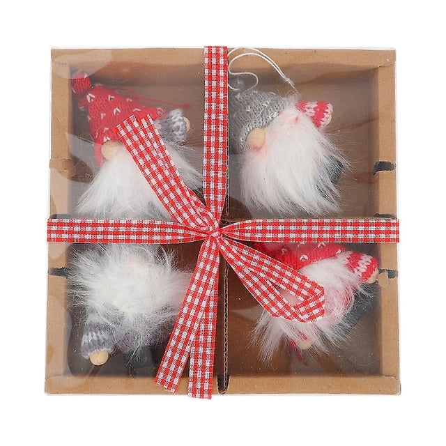 4 piezas decoraciones para árboles de Navidad