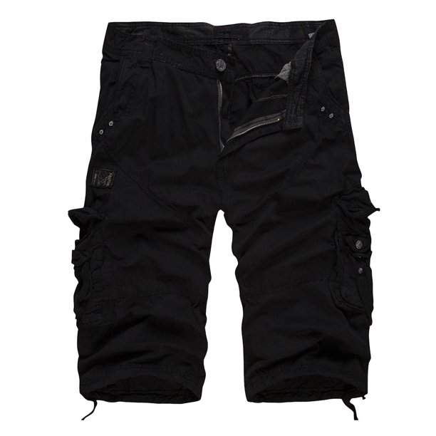 WILLBEST Pantalones Cortos para Hombre, Informales, de Moda, para Exteriores, Ligeros y Transpirables, con Bolsillo y Cremallera.