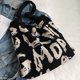 thumbnail image 5 of Bolso de compras de ganchillo para mujer, bolso de punto estético de Color contrastante, bolso diario para mujer, 5 of 6