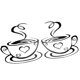 thumbnail image 1 of Worallymy tazas de café café té pegatinas de pared arte vinilo calcomanía cocina restaurante Pub Decoración Worallymy JD735795568, 1 of 6
