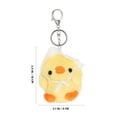 thumbnail image 2 of 2 llaveros de pollito de peluche adorables de dibujos animados para decorar bolsos., 2 of 5