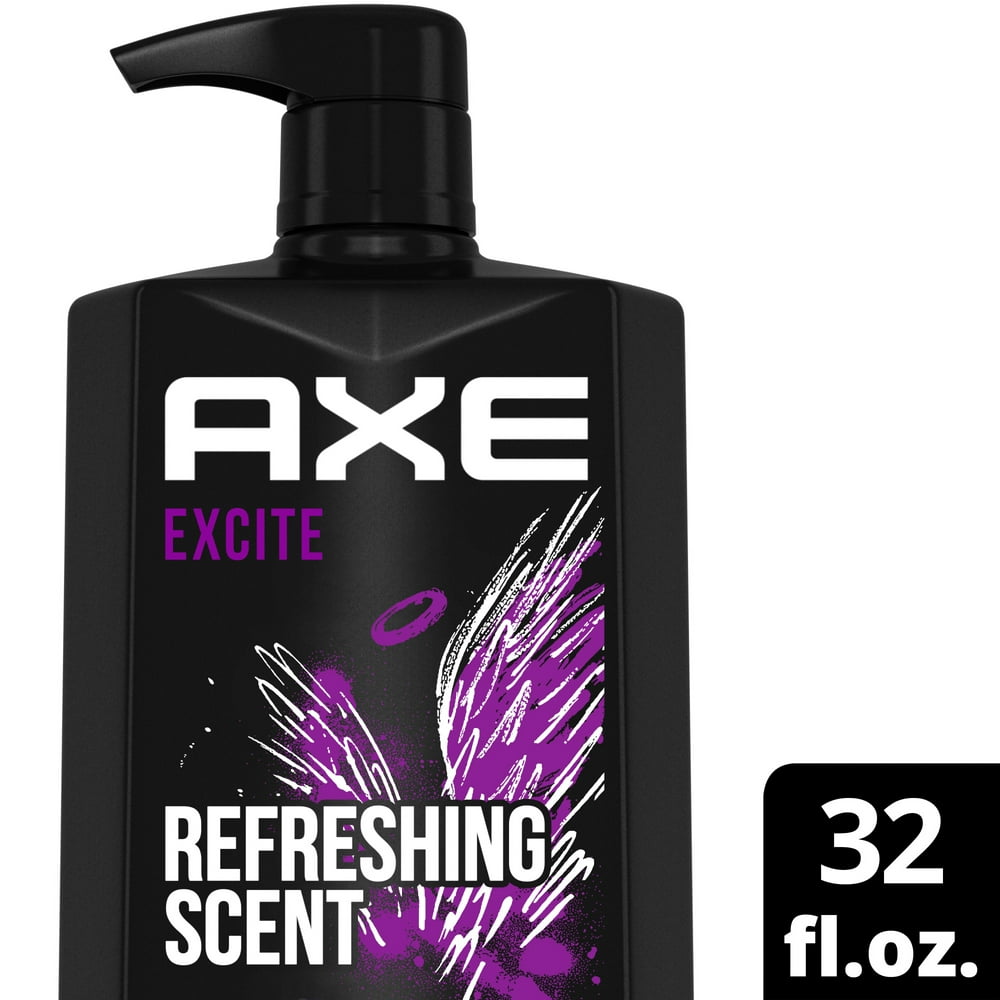 AXE Body Wash Excite Crisp Coconut & Black Pepper Men's Shower Gel 32