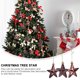 thumbnail image 5 of ColoMX 18Pcs Colgantes para árboles de Navidad Adornos navideños de estrella de cinco puntas estereoscópicas, 5 of 8