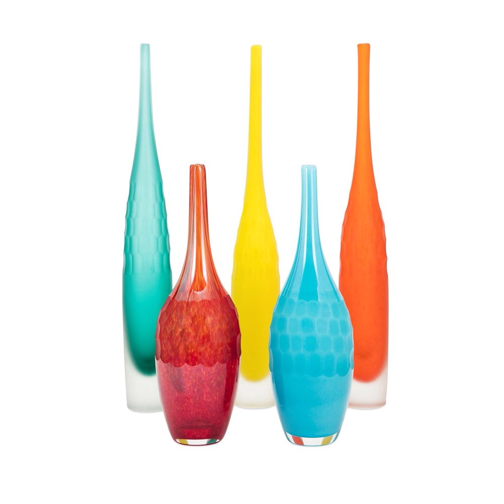 Kepla Glass Vases Set of 5