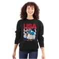 thumbnail image 3 of Tootsie Mr Owl Patriotic USA America Unisex Plus Size Sweatshirt Brisco Brands 2X, 3 of 5