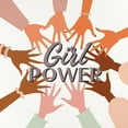 thumbnail image 3 of Allen, Kimberly 20x20 Black Modern Framed Museum Art Print Titled - Girl Power 2, 3 of 5