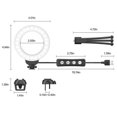 thumbnail image 2 of Video Conference Lighting Kit, Ring Light For Laptop Phone With Clip And Tripod,pc 4" Selfie Dimmable Light With Stand Ring Light For Live Streaming, 2 of 4