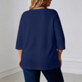 thumbnail image 7 of akafmk Plus Size Cardigan for Women 3/4 Sleeve Cardigan Open Front Solid Color Casual Drape Lightweight Cardigan Fall Tops, Size 5XL, 7 of 7