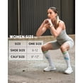 thumbnail image 5 of Lanola 2 Pairs Thick Cotton Compression Socks for Women 15-20mmHg Cute Knee High Socks Support for Running, Travel, Nurse, Pregnancy（Pink/Purple）, 5 of 6