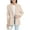 Beige, variant on Girls' Jackets Notched Lapel Long Sleeve Coats Open Front Casual Outwear With Inner Pockets British Style Tops For Spring Daily Wear Blazers For Big Kids Girls Coats Beige 120/(6-7 Years)