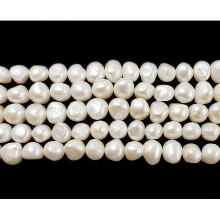 11 - 12mm Natural White Smooth Nugget Pearls Genuine Gemstone Natural Jewelry Making