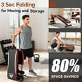 thumbnail image 5 of Foldable 900 LBS Weight Bench for Home Gym, Fast Folding Workout Bench for Men & Women Exercise, Full Body Strength Training Bench Press with Adjustable Backrest, 5 of 9