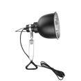 thumbnail image 1 of Lámpara colgante para reptiles con bombilla E27, ideal para tortugas y anfibios, 25W, color negro, voltaje 100V~240V, incluye bombilla, ayuda a sintetizar vitamina D3 y regular la absorción de calcio., 1 of 6