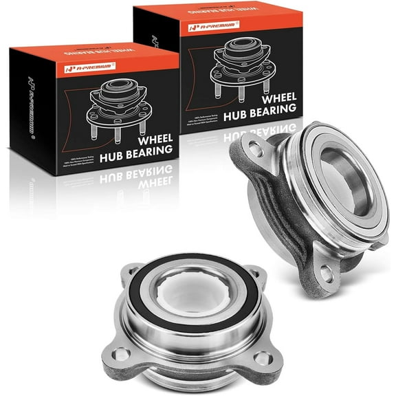 A-Premium Pair [2] Front Wheel Bearing Hub Assembly Compatible with Toyota Tundra 2007-2020 Sequoia 2008-2018 Land Cruiser Lexus LX570 2008-2019