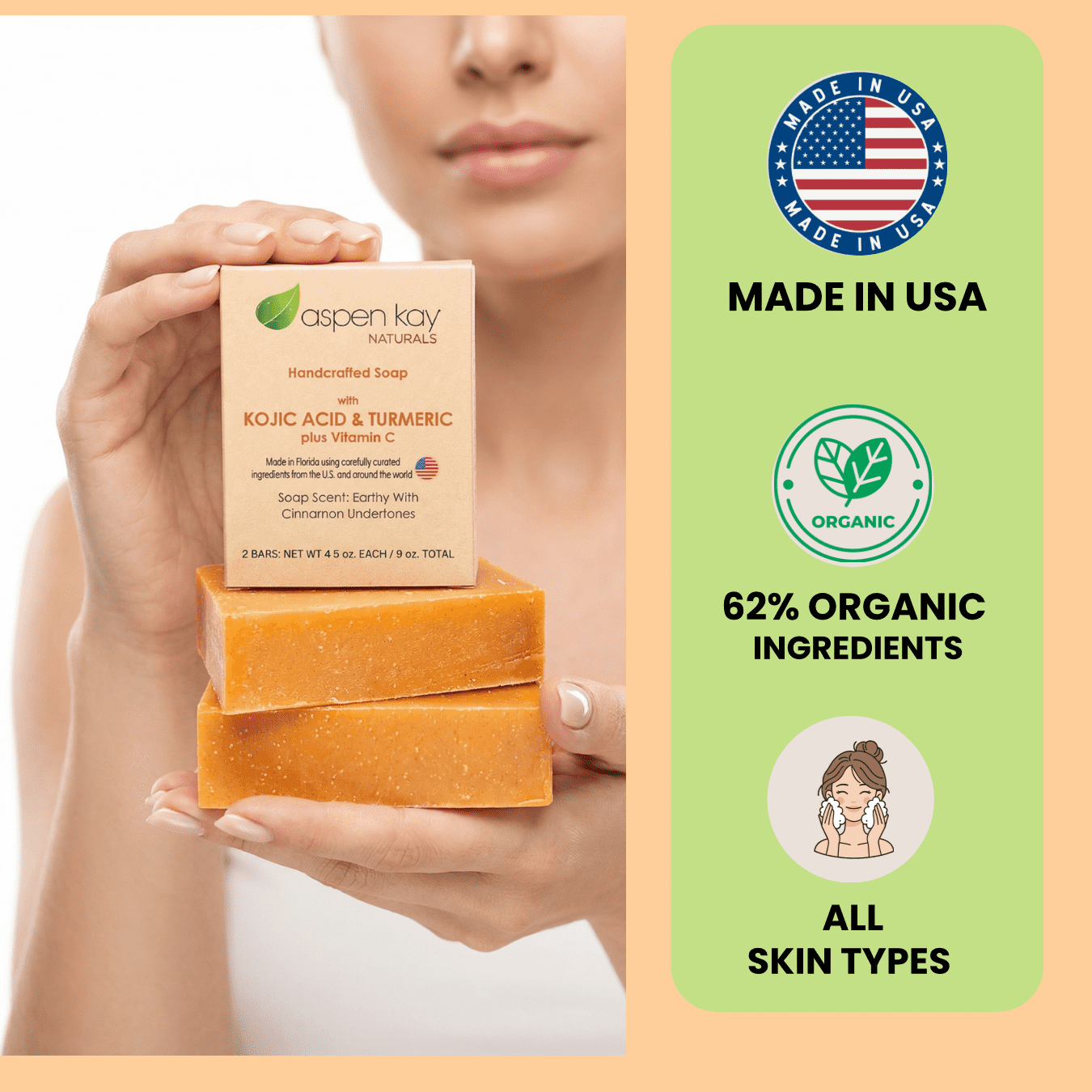 Kojic Acid & Turmeric - 3 Pack Bar Soap
