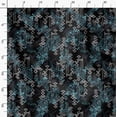 thumbnail image 6 of Soimoi Cotton Satin Spandex Blue Fabric By the Yard - 54 Inch Wide - Geometric Floral Textile - Contemporary and Stylish Designs for Fashion and Crafts Printed Fabric, 6 of 6
