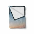 thumbnail image 2 of Nautical Soft Flannel Fleece Throw Blanket, Sail Boat in the Sea Waves Toward Sunset Marine Adventure Hobby Scenery, Cozy Plush for Indoor and Outdoor Use, 60" x 80", Pale Blue Yellow, by Ambesonne, 2 of 6