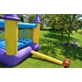 thumbnail image 4 of Wizard Inflatable Bounce House Bouncer, Spacious Bouncing Area with Fun Slide, Safe hook-and-loop fastener Entrance, Basketball Hoop, Fun Party Wizard Castle Theme, Inflated Size: 9 ft x 8 ft x 7 ft H, 4 of 6