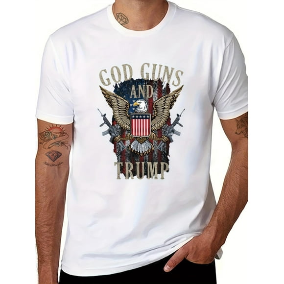 Personalized Pattern Custom Trump 2024 Avatar Presidential Legend T-shirt Happy Men's And Women's Round Neck Exclusive Custom Printed Short-sleeved T-shirt Tee For Adult, Men, Women, Teen, Teenager,