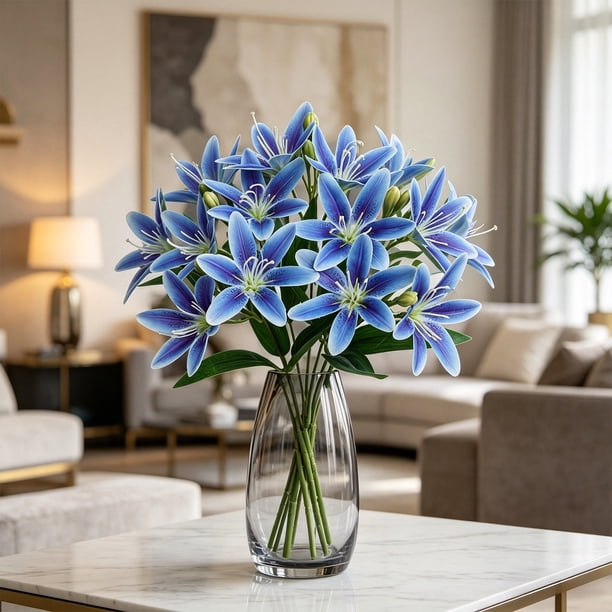 Artificial Lilys Bouquet And Versatile Faux Floral Decor For Home Weddings And Events Ideal For Photography And Ambiance Styling