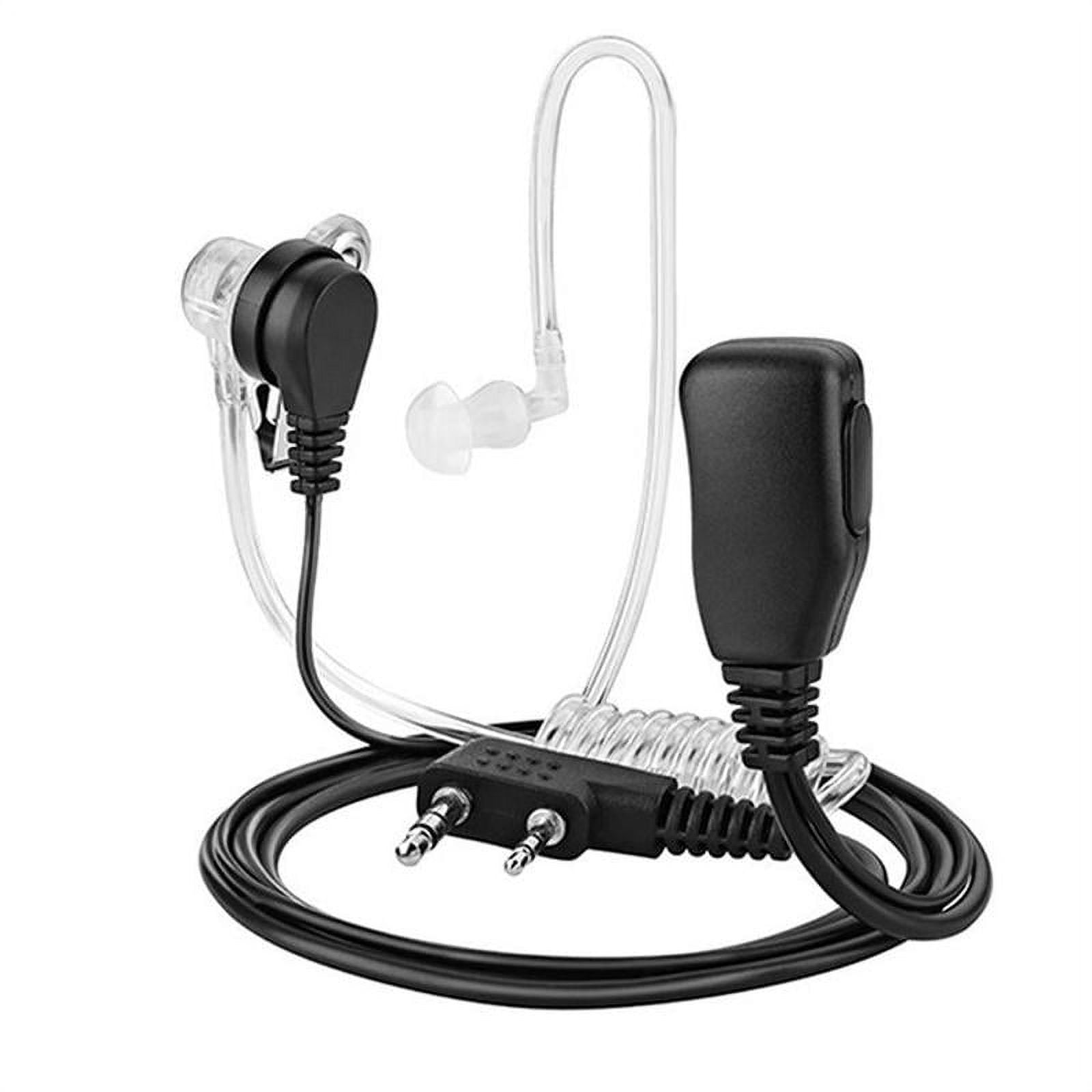 Lot De 5 Oreillettes Filaire Avec Micro PTT - Compatible Kenwood, Baofeng UV-5R, BF-888S