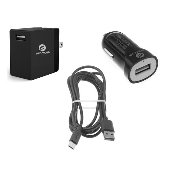 Fast Home Car Charger For Verve Connect, ZMax 11 - USB Cable Type-C 6ft Long Travel Power Adapter Cord Wire Quick Charge USB-C for Consumer Cellular Verve Connect, ZMax 11