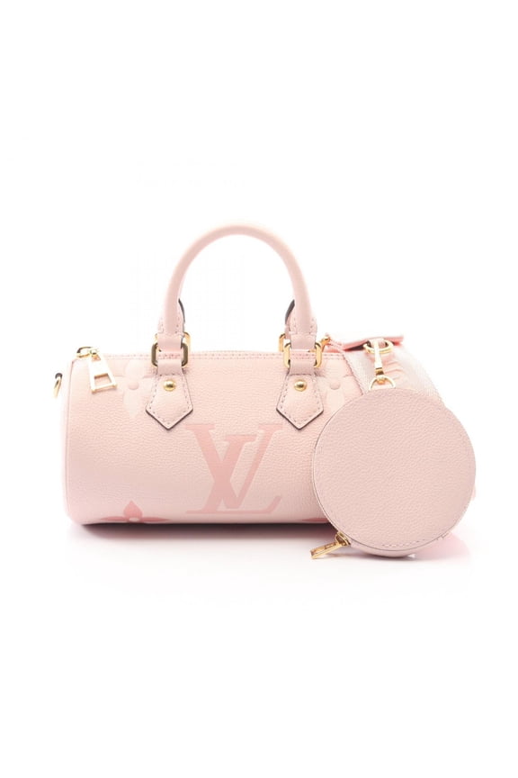 Pre-Owned Louis Vuitton Papillon BB Handbag in Monogram Empreinte Leather, Pink, M45707