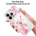 thumbnail image 3 of Rosebono For iPhone 14 Pro Max Case Compatible with MagSafe, IMD Pink Flower Graphic Fashion Cute Colorful Skin Cover Case for iPhone 14 Pro Max, 3 of 5