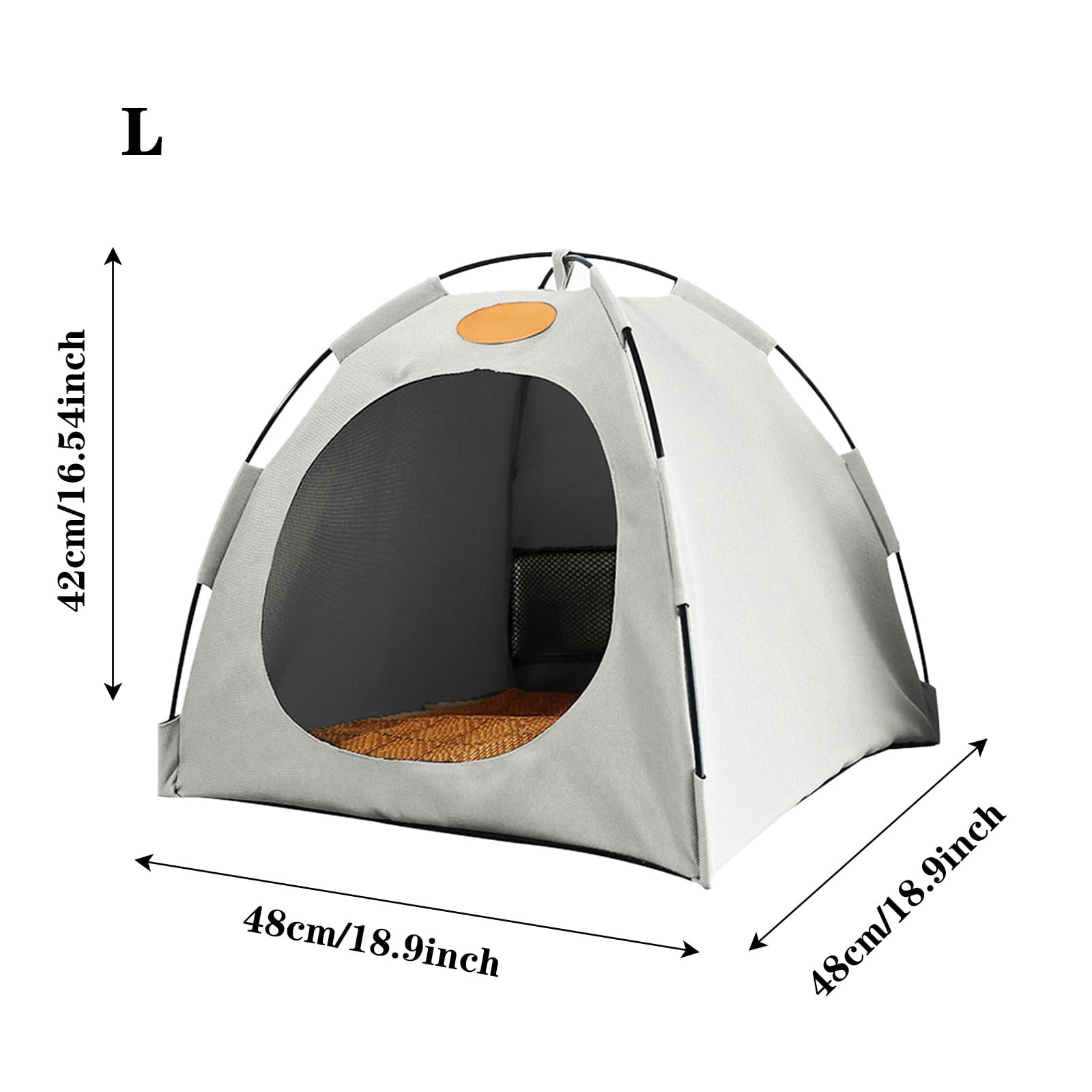 Foldable Enclosed Pet Kennel Tent with Removable Cushion for Indoor and Outdoor Use Breathable Washable Dog Cat Bed
