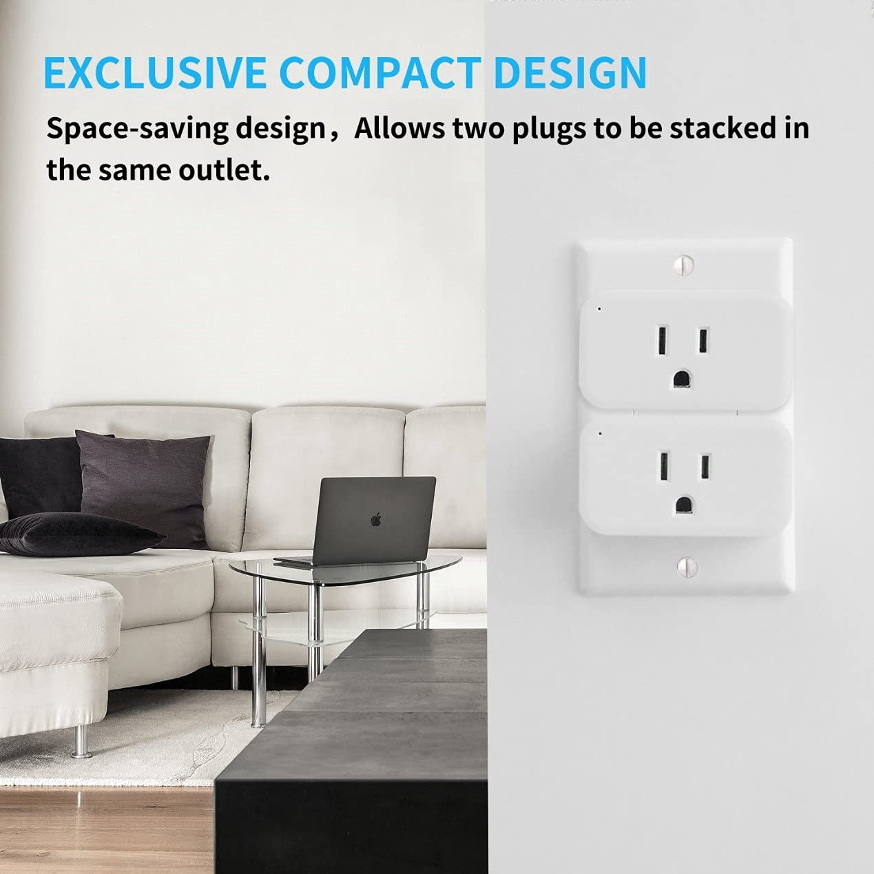 Smart Plug 4 Pack, 15A Smart Outlet with Timer Function, Zigbee Repeater, ETL Certified, Requires ZigBee Hub, No Power Meter
