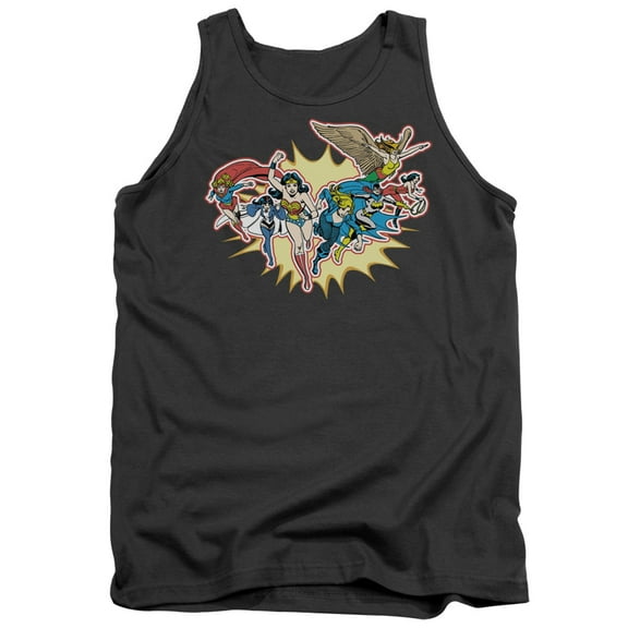 DC Comics Please Get Me Adult Tank Top Charcoal