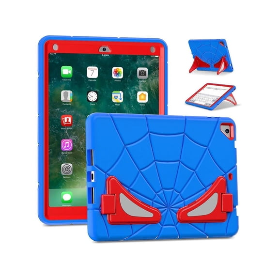 Shockproof Case for iPad 9.7 inch 2017 2018 5th/6th Generation/Air 2/Pro 9.7, Hybrid Rugged Protective Cover with Kickstand