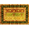 thumbnail image 1 of Ahgly Company Indoor Rectangle Abstract Yellow Contemporary Area Rugs, 4' x 6', 1 of 4