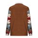 thumbnail image 4 of Sudadera sin capucha para hombre, informal, a la moda, con cuello alto, estampado étnico, cremallera, jersey de manga larga, blusa de poliéster para hombre, 4 of 5
