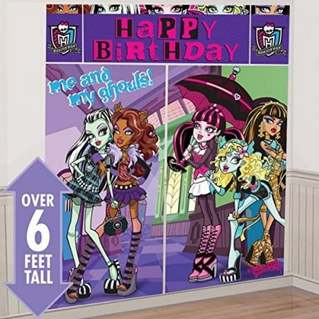 Monster High Scene Setter Birthday Party Decorating Kit (5 Pack), 59